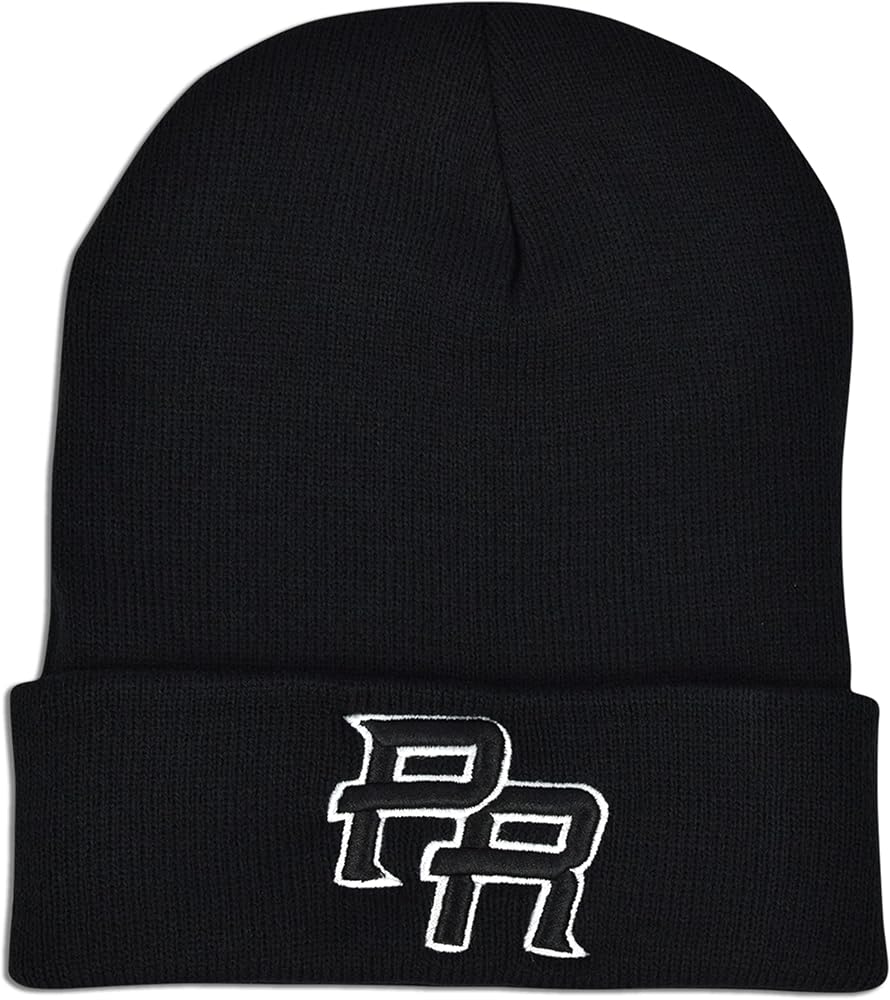 JLGUSA PR Embroidery Beanie Skully Cuffed Men Women Knit Hat Winter Cap