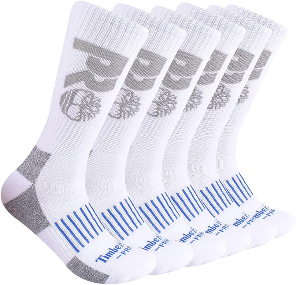 Timberland PRO Men's 6-Pack Crew Socks