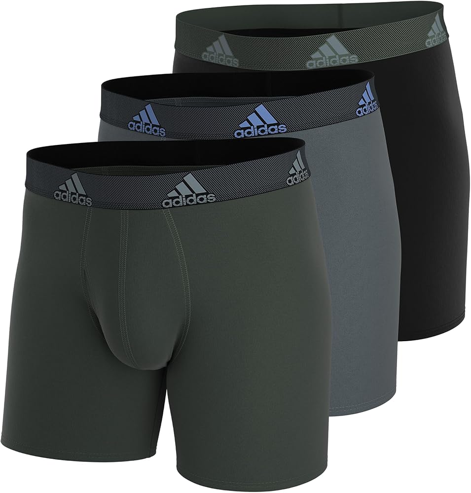 adidas Men's Performance Boxer Brief Underwear (3 Pack)